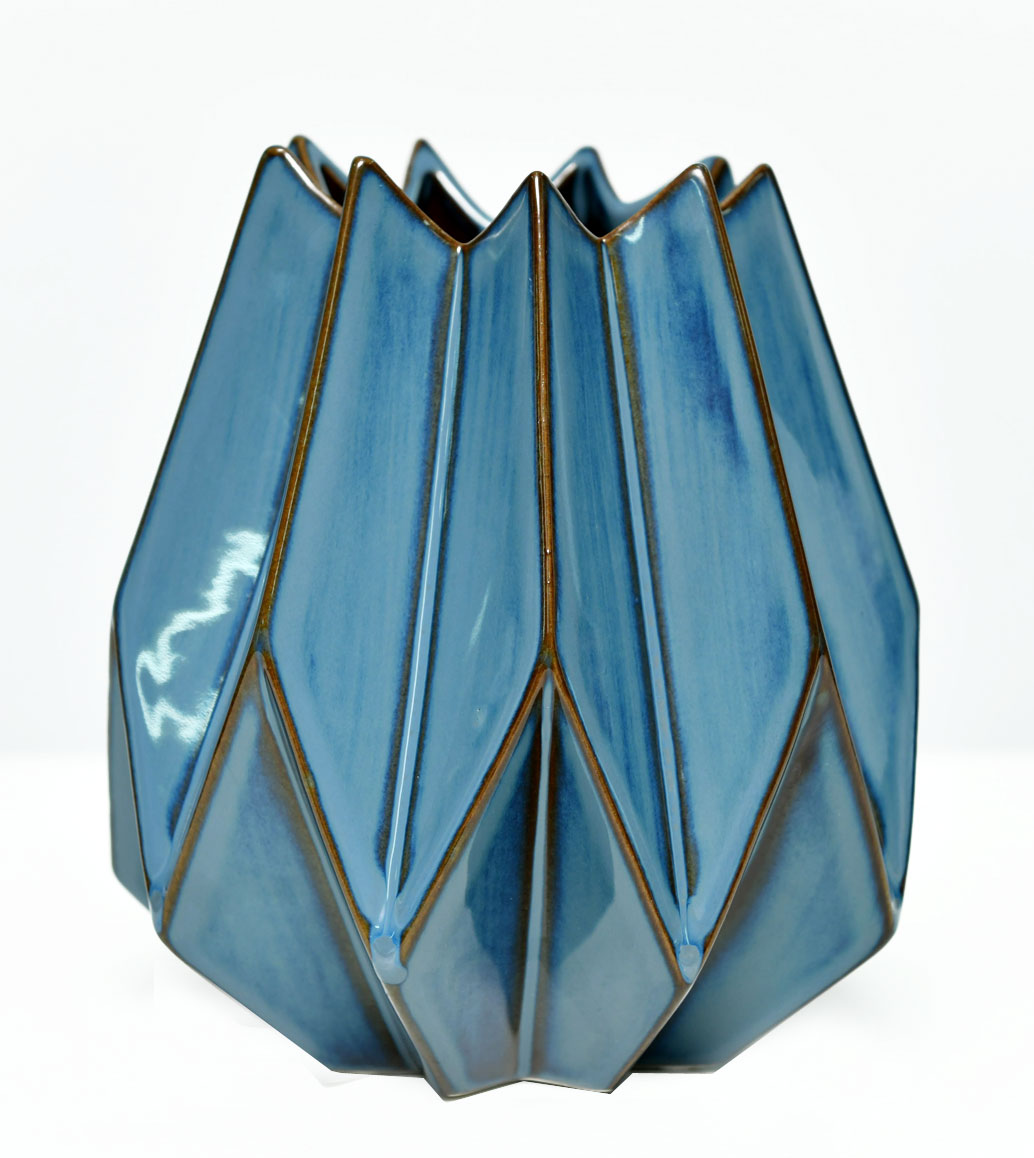 Msquare Gallery item Opera Vase  Florida Blue L   15*15*17.5 cm